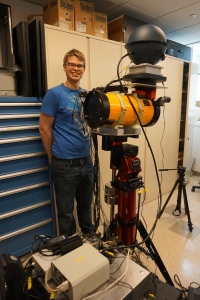 Michael Coughlin is currently a post-doctoral fellow at Harvard University with Prof. Christopher Stubbs. In September 2016, he successfully defended his Harvard Physics PhD, titled "Gravitational-wave astronomy in the LSST era". He began researching gravitational waves with LIGO over eight years ago as a college freshman at Carleton College in Northfield, MN and it was very exciting for him to be part of LIGO’S historical confirmation in February 2016. At Harvard, he added the Large Synoptic Survey Telescope (LSST), Pan-STARRS, and ATLAS to his research areas, including designing and building a prototype calibration system, which he nicknamed "CaBumP". Coughlin dances on the Harvard ballroom dance team and enjoys the chaos of teaching 3rd and 4th graders in an after-school math and science program at a local elementary school.