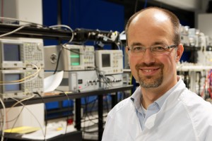 Michael Troebs in the lab